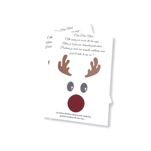 Carte à gratter personnalisée