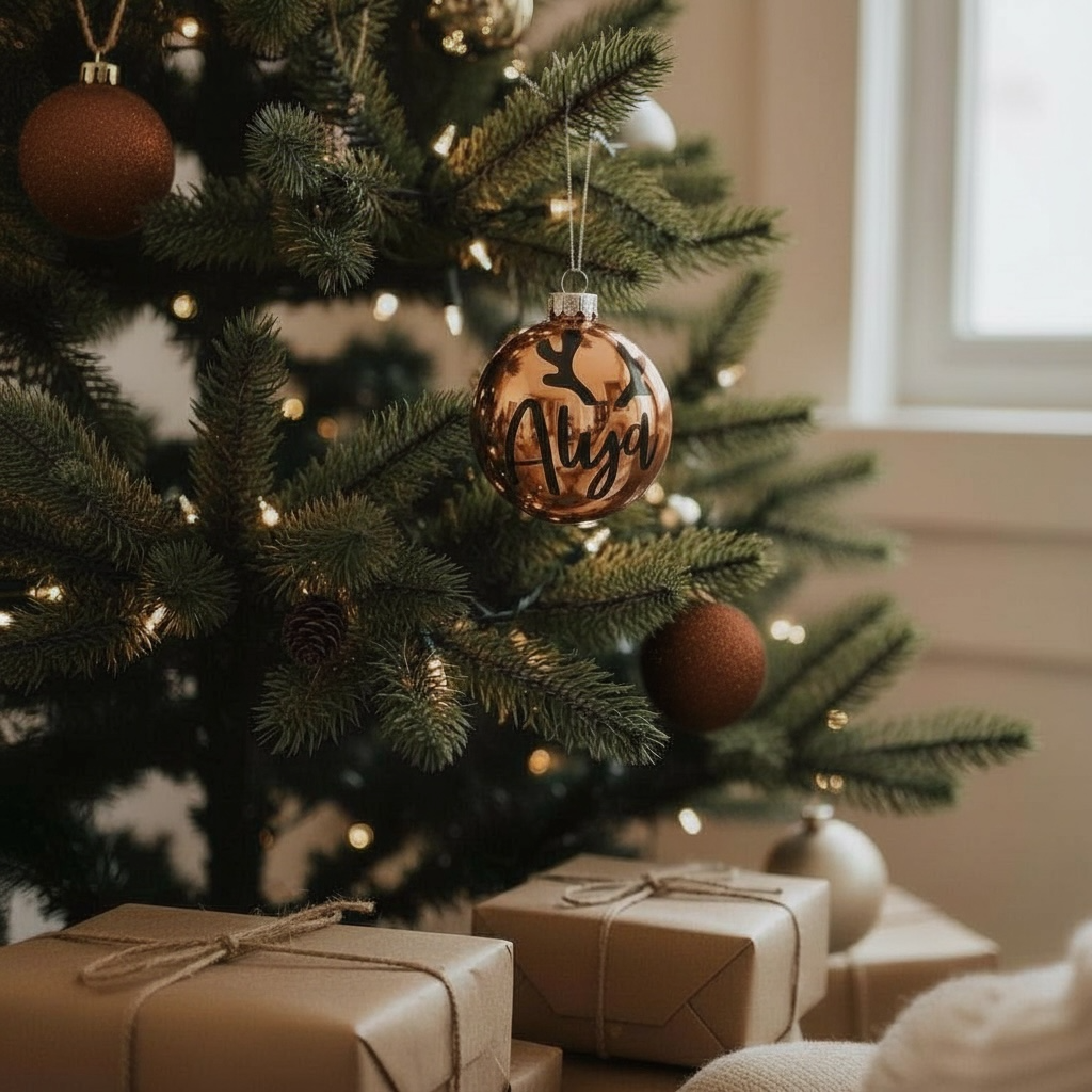 Boule de Noël personnalisée